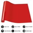 thumbnail image 5 of Christmas clothing decoration Red HTV Heat Transfer Vinyl 12" x 5FT Iron on Heat Press Red Vinyl Roll for Heat Press Machine,Perfect for T Shirts & Other Fabric DIY(Red), 5 of 9
