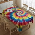 thumbnail image 2 of Colorful Tie Dye Mandala Pattern Rectangle Tablecloth 60"x84",Waterproof Polyester Rectangle Table Cloth, Wipeable Spillproof Polyester Tablecloth for Dining, Camping, Indoor and Outdoor, 2 of 5