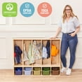 thumbnail image 5 of ECR4Kids Streamline 5-Section Toddler Coat Locker with Bench, Natural, 5 of 9