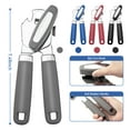 thumbnail image 2 of Heavy Duty Stainless Steel Smooth Edge Manual Hand Held Can Opener With Soft Touch Handle, Rust Proof Oversized Handheld Easy Turn Knob, Kitchen Accessories, Home Kitchen Items, 2 of 8