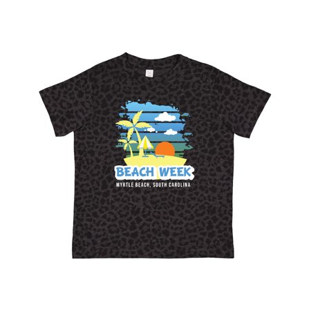 

Inktastic Beach Week Myrtle Beach South Carolina with Palm Trees Gift Toddler Boy Girl T-Shirt
