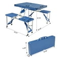 thumbnail image 7 of UWR-Nite 4 Person Plastic Portable Compact Folding Suitcase Picnic Table Set with Umbrella Hole & Simple Setup Process, 7 of 7