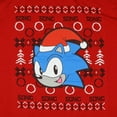 thumbnail image 2 of Sonic The Hedgehog T-Shirt Men's Santa Sonic Ugly Sweater Design Adult Tee, 2 of 5