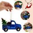 thumbnail image 3 of Uonlytech 1Pack Vintage Car Christmas Ornament Blue Decoration for Christmas Party, 3 of 7