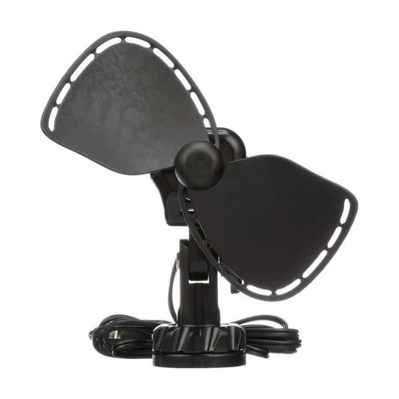 Caframo Ventilateur Limité 757CA24BBX Ultime; 7 Pouces; 2 Vitesses; Type Cabine; 24 Volts; Noir; Tête Inclinable Réglable; Prise Filaire Directe; avec Montage Permanent à Visser