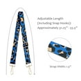 thumbnail image 4 of Wrapables Wide Adjustable Crossbody Handbag Strap, Women's Replacement Bag Strap for Purses, Blue Leopard Print, 4 of 7
