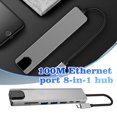 thumbnail image 2 of SGACAI Adaptador de concentrador de 100 m con suministro de energía tipo C, estación de acoplamiento liviana de ocho pulgadas, diseño doble para EE. UU., expansión de acoplamiento W8w8 USB, 2 of 6