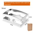 thumbnail image 1 of Heavy-Duty Square Hole Cutter for Wood – Precision Mortise Chisel Bit Slotting Tool for Drill Press (Rectangular [Stainless steel]), 1 of 11