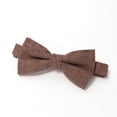 thumbnail image 2 of Spring Notion Men's Pre-tied Mottled Linen Bow Tie, 2 of 4