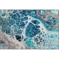 thumbnail image 2 of Addison Rugs Mayfield Washable Transitional Modern Teal Rectangle Rug, 1'8" x 2'6", 2 of 5