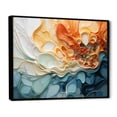 thumbnail image 3 of Designart "Fluid Cascade in Blue and Orange Ink" Extra Large Abstract Framed Wall Art - Modern Colorful Abstract Liquid Ink Entryway Framed Wall Art Print, 3 of 7