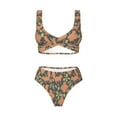 thumbnail image 4 of Rocae Squirrel And Nuts for Bikini Set for Women Two Piece Sexy High Swimsuits Split Crossover Bikini Small, 4 of 9