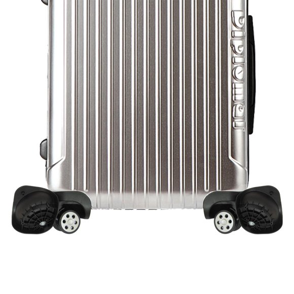 Ruedas para maleta de equipaje, juego de repuesto de ruedas para equipaje, accesorios de piezas de reparación, ruedas giratorias para maleta de viaje Negro