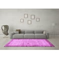 thumbnail image 3 of Ahgly Company Indoor Rectangle Oriental Purple Traditional Area Rugs, 7' x 10', 3 of 4