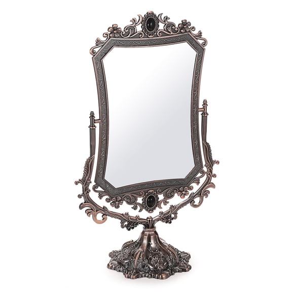 Espejo de maquillaje JUXYES de metal para mesa, decorativo antiguo
