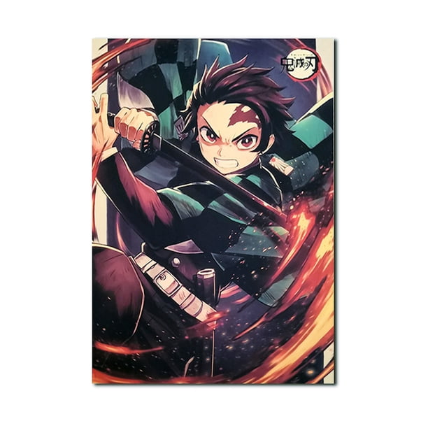 Póster decorativo de pared con diseño de anime Demon Slayers, 51 x 35,5 cm