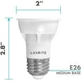 thumbnail image 3 of Luxrite PAR16 LED Dimmable Spot Light Bulb, 5.5W (50W Equivalent) 2700K Warm White, 450 Lumens, E26, 4 Pack, 3 of 6