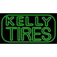 thumbnail image 1 of Kelly Tires LED Neon Sign 20 x 37 - inches, Clear Edge Cut Acrylic Backing, with Dimmer - Bright and Premium built indoor LED Neon Sign for automotive store, and mall., 1 of 7