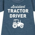 thumbnail image 3 of Instant Message - Tractor Driver Assistant - Toddler & Youth Girls Fleece Dress, 3 of 6