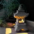 thumbnail image 3 of Japanese Style Courtyard Decoration Resin Solar Lamp Palace Lanterns Landscape Lights Home Gardening Decoration, 3 of 6