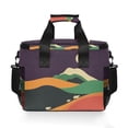 thumbnail image 7 of FORMRS Insulated Cooler Bag 24 Cans Capacity Soft Leakproof Lunch Box with Side Pockets, Purple Mountain, 7 of 7