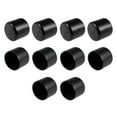 thumbnail image 1 of Protectores de rosca Uxcell tapa de extremo ID de 33 mm color negro 35 mm de longitud 10 piezas, 1 of 3