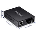 thumbnail image 3 of Convertidor de fibra TRENDnet 1000Base-T a 1000Base-SX SC MM, 3 of 6