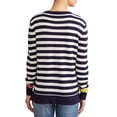thumbnail image 3 of EV1 from Ellen DeGeneres Striped High-Low Sweater Women's, 3 of 5