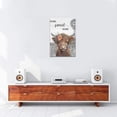 thumbnail image 4 of HFDF Farmhouse Highland Cow Wall Decor Cute Cattle Windmill Pictures Art Home Sweet Canvas Print Painting Modern Artwork Decorations For Bathroom Bedroom Kitchen Office 20x24inch Framed, 4 of 6