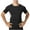 Gray, variant on Men's Active Athletic Fitted Stretch Tight Quick Dry Power Short Sleeve Performance Raglan T-Shirt for Gym, Running Red