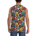 thumbnail image 4 of Bixox Men's American Football Printed Shirt Sleeveless Fitness Tank Top-XX-Large, 4 of 7