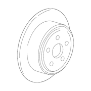 Genuine OE Ford Rotor - 4U2Z-1V125-L