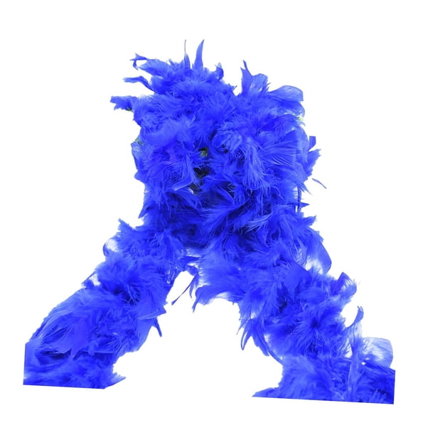 Bufanda de Plumas Vestido de Boa de Plumas Decoración de Boda Decoración 2M Plumas Accesorio de Disfraces Fiesta Bufanda de Carnaval para Baile de Fot azul oscuro Fernando disfraz de boa