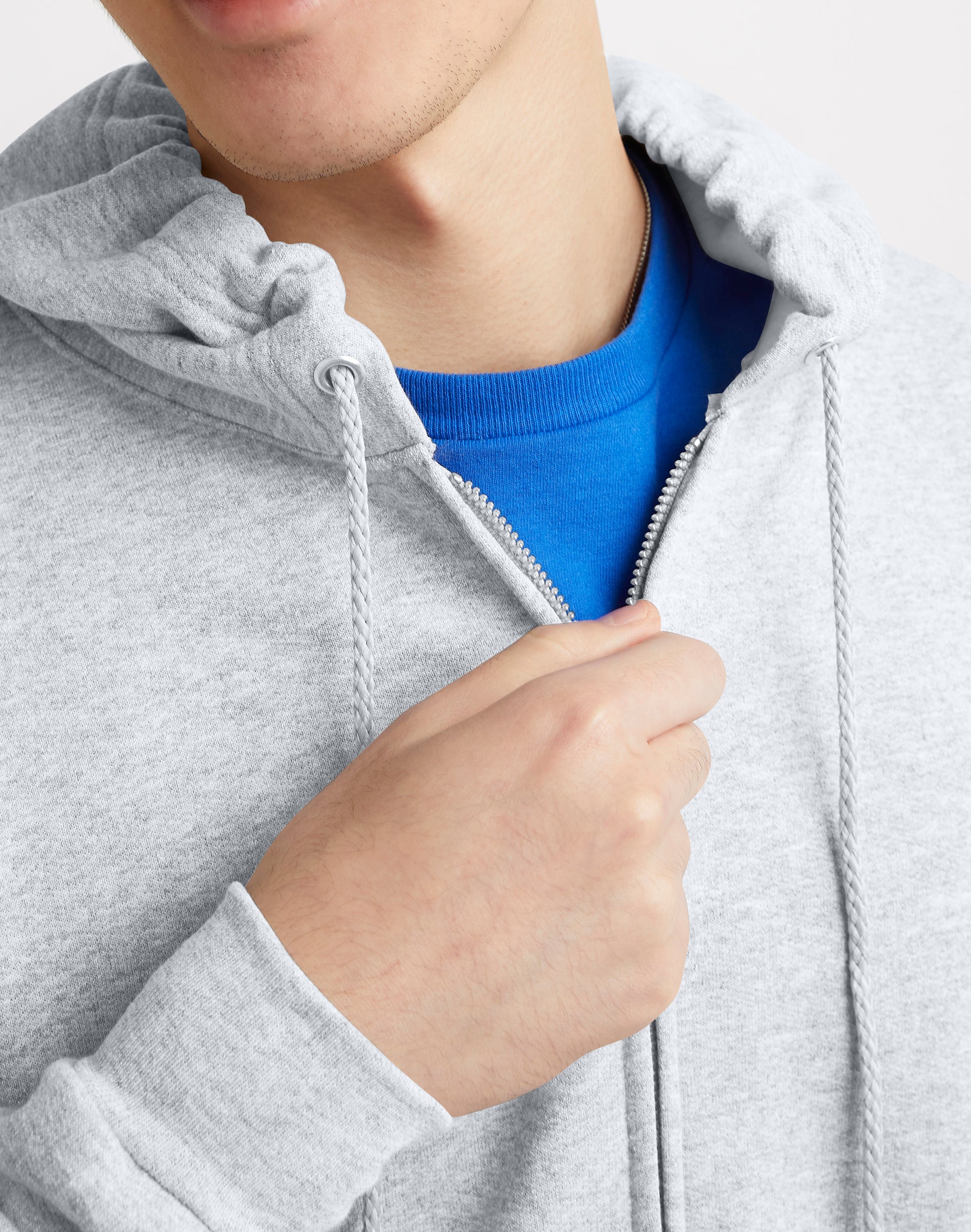Hanes Men's EcoSmart Full Zip Fleece Hoodie Sweatshirt photo 5
