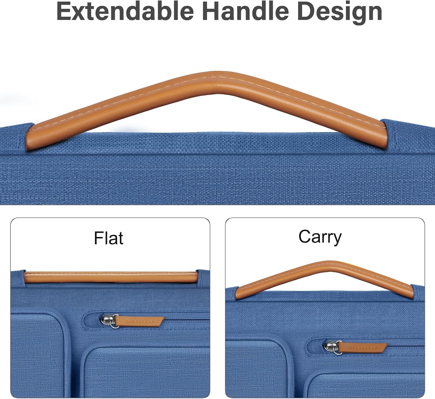 MOSISO 15-15.6"Laptop Shoulder Bag Adjustable Strap 360 Protective Soft Tablet Sleeve Computer Bag