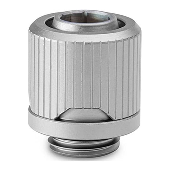 EKWB EK-Quantum Torque STC-10/13 Compression Fitting for Soft Tubing, 10/13mm (3/8" ID, 1/2" OD), Satin Titanium