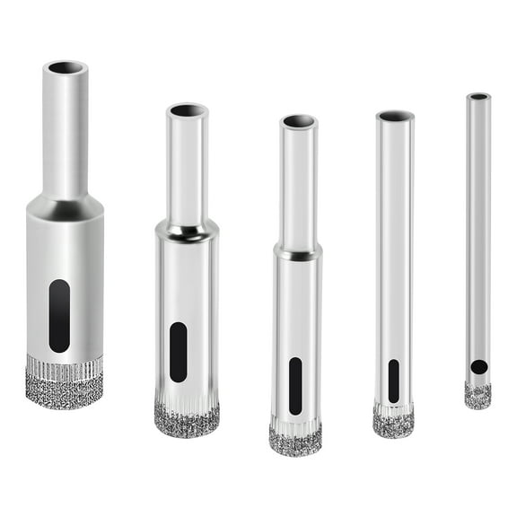 Glass Drill Bit Set- Bits Hole Saw Bottle Extractor Remover Tool