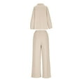 thumbnail image 4 of Bixock Two Piece Sets for Women,Loungewear Set for Women Long Sleeve Hoodie Tops Straight Wide Leg Pants Casual Warm Sets, 4 of 8