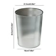 Garbage Can 2024 New Vertical Striped Household Waste Garbage Can