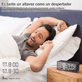 thumbnail image 3 of Reloj Despertador Y Radio Fm Digital  Bluetooth Negro, 3 of 3