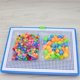 thumbnail image 1 of Juego de rompecabezas de uñas con forma de seta para niños, rompecabezas educativo con placa de inserción de juguete (1 juego (296 piezas)), 1 of 4