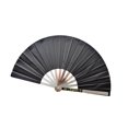 thumbnail image 4 of Abanico de mano plegable de acero inoxidable para cosplay, ideal para fiestas. negro, 4 of 9