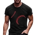thumbnail image 4 of GLVSZ Men's Big and Tall Baseball T-Shirts Short Sleeve Crew Neck Cotton Tshirts Casual Summer Graphic T Shirts Classic Basic Tees, 4 of 4