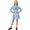 Blue, variant on Zydvens G'*irls Red Princess Cosplay Costume - 2 Pcs Printed Crop Top and Plaid Skirt Set for Halloween Cosplay Birthday Party & Fancy Dress Up 5-12Y