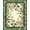 Green, Pattern 2, variant on Flatwoven High Traffic Area Rug, Botanical Evergreen Vine with Intertwined Leaf and Geometric, Non Slip, Stain Resistant, Washable Area Rugs for Living Room, Bedroom(Green, 2X3)