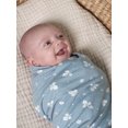 thumbnail image 4 of Modern Moments by Gerber Baby Boy XL Ultra Soft & Stretchy Swaddle Blankets, 2-Pack, Woodland Blue, 4 of 10