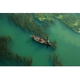 thumbnail image 2 of Amdad Hossain, Muhammad 32x23 Gold Ornate Wood Framed with Double Matting Museum Art Print Titled - Cross The Algae RIVer, 2 of 4