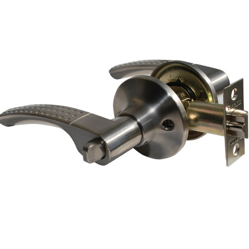 Constructor Etude Entry Door Lever Handle Lock Set Satin Nickel Finish