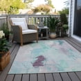 thumbnail image 5 of HomeRoots 625626 5 x 8 ft. Teal, Blue & Lavender Abstract Washable Transitional Indoor & Outdoor Rectangle Area Rug, 5 of 9
