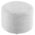 thumbnail image 3 of Ottoman Accent Chair, Grey Gray, Fabric, Living Kitchen Cafe Bistro Hospitality Restaurant, Modern Contemporary HB36587, 3 of 8